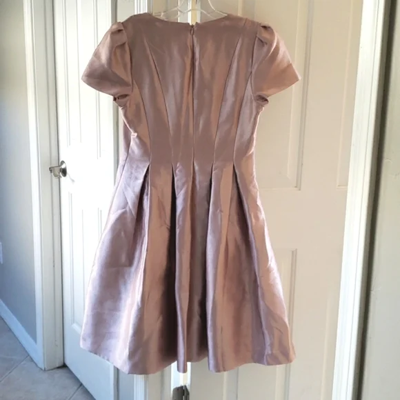 Rachel Parcell Pink Fit and Flare Jacquard Cocktail Party Dress size M - Picture 6 of 9